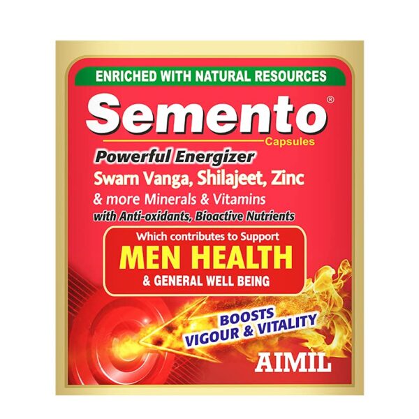 Buy AIMIL SEMENTO Ayurvedic Capsules for Vigour and Health | 20 Capsules Online in United Kingdom