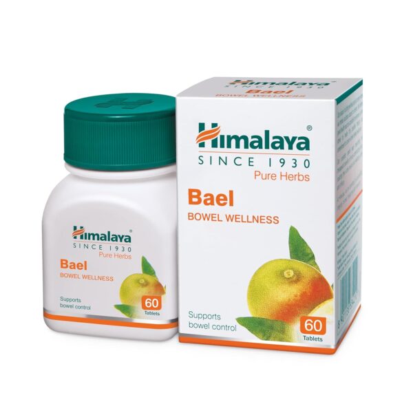 Himalaya Wellness Pure Herbs Bael Bowel Wellness – 60 Tablets | Natural Digestive Support