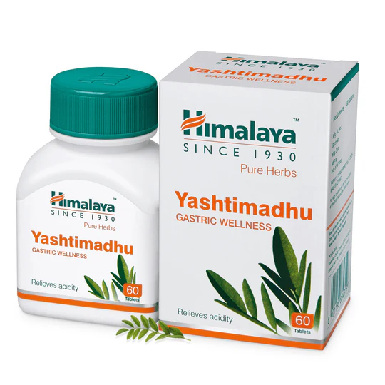 Himalaya Yashtimadhu Tablets – Gastric Wellness & Acidity Relief – 60 Tabs