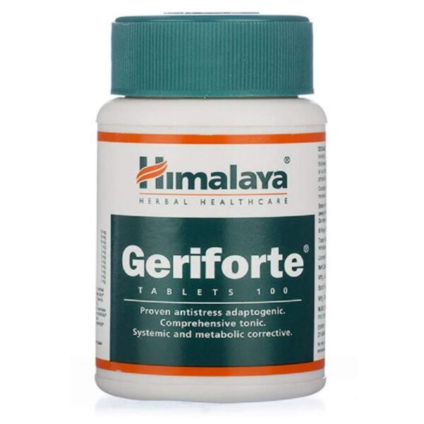 Himalaya Geriforte Tablets – Natural Antioxidant & Rejuvenator – 100 Tablets
