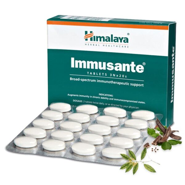 Himalaya Immusante Tablets – 20 Count | Natural Immunity Booster Supplement for All Ages