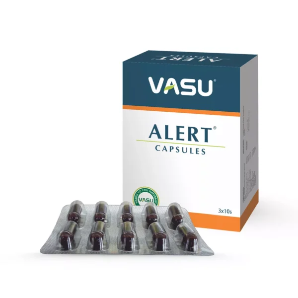 Vasu Alert Capsules – Herbal Mental Alertness Support – 30 Caps | Free UK Shipping