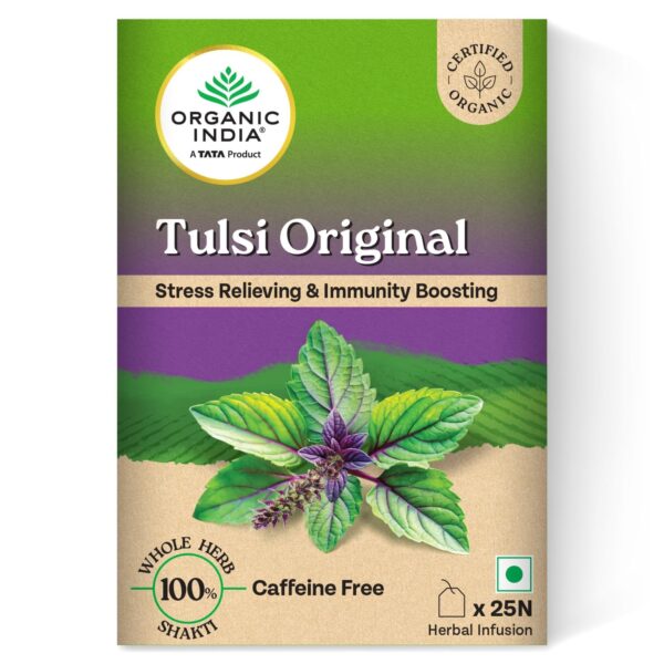 Organic India Tulsi Original Tea 25 Bags | Herbal Detox Tea UK – MyCosmedics