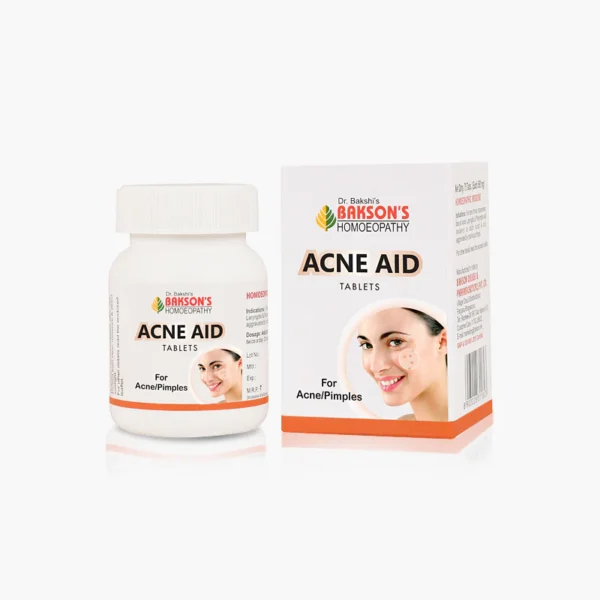 Buy Bakson Acne Aid Tablets (75 Tablets) Online in United Kingdom – Effective Homeopathic Remedy for Acne, Blemishes & Skin Health