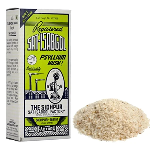 Telephone Brand Sat-Isabgol Psyllium Husk 200 gm – Natural Digestive Cleanser | Buy Online in United Kingdom