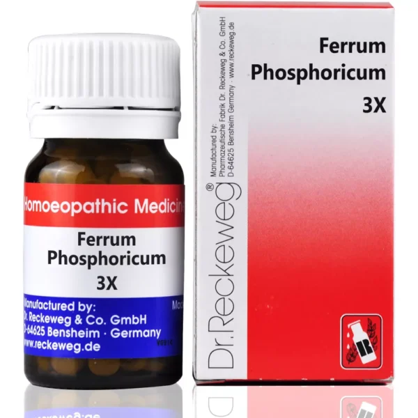 Buy Dr. Reckeweg Ferrum Phosphoricum Biochemic Tablet 3X (20 gm) Online in United Kingdom – Natural Homeopathic Remedy for Weakness, Fatigue, Joint Pain, Cough, Cold & Blood Health