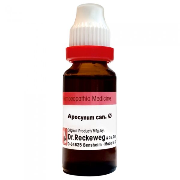 Dr. Reckeweg Apocynum Can Mother Tincture Q 20 ml – Natural Homeopathic Remedy for Swelling, Heart & Respiratory Health | Buy Online in United Kingdom