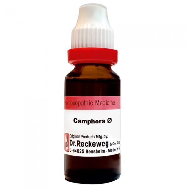 Dr. Reckeweg Camphora Mother Tincture Q 20ml – Homeopathic Remedy for Cough, Flu, Skin Irritations & Digestive Relief | Buy Online in the United Kingdom