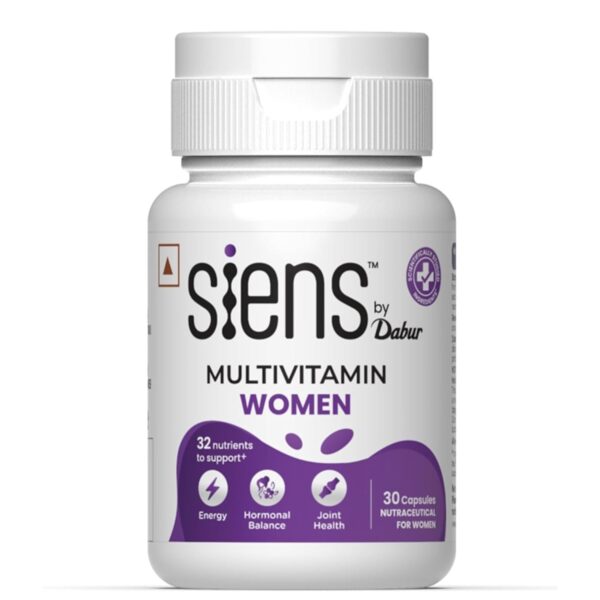 Siens By Dabur Multivitamin for Women (30 capsules) | 32 Nutrients to Support Overall Health, Energy, Hormonal Balance & Joint Health — Available in the United Kingdom