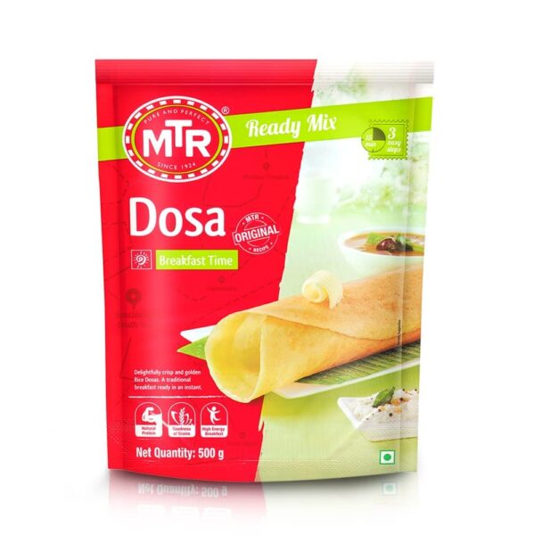 MTR Plain Dosa Mix – Quick & Authentic South Indian Breakfast – 500 g (United Kingdom)