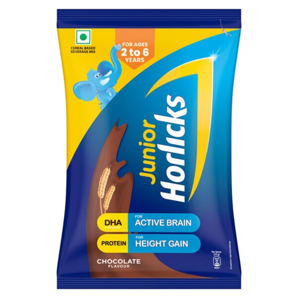 Junior Horlicks Chocolate Nutrition Drink 400g – Complete Nutrition for Toddlers & Kids (2–6 Years) | Healthy Growth Formula | Buy Online in the United Kingdom at www.mycosmedics.uk