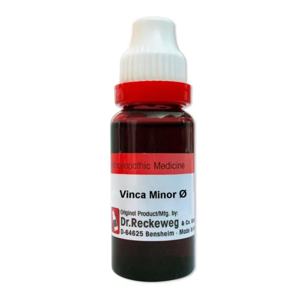 Dr. Reckeweg Vinca Minor Mother Tincture Q – 20 ml | Scalp Eczema, Dandruff, Hair Fall & Skin Support | Available at www.mycosmedics.uk