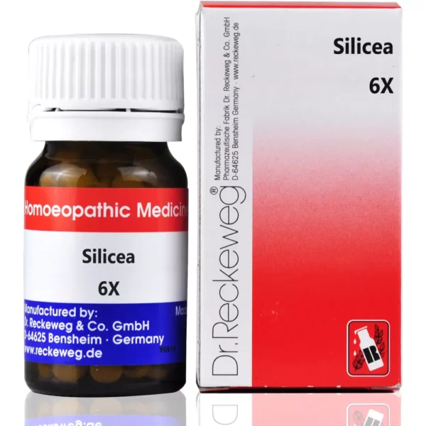Dr. Reckeweg Silicea Biochemic Tablets 6X – 20 g | Skin, Hair, Nails, Immunity & Slow Healing Support | Available at www.mycosmedics.uk
