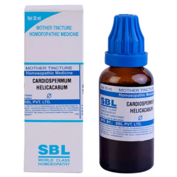 SBL Cardiospermum Helicacabum Mother Tincture Q 30ml – Natural Homeopathic Remedy for Eczema, Dermatitis, Skin Allergies, Itching, Joint Pain, Rheumatism & Inflammatory Conditions