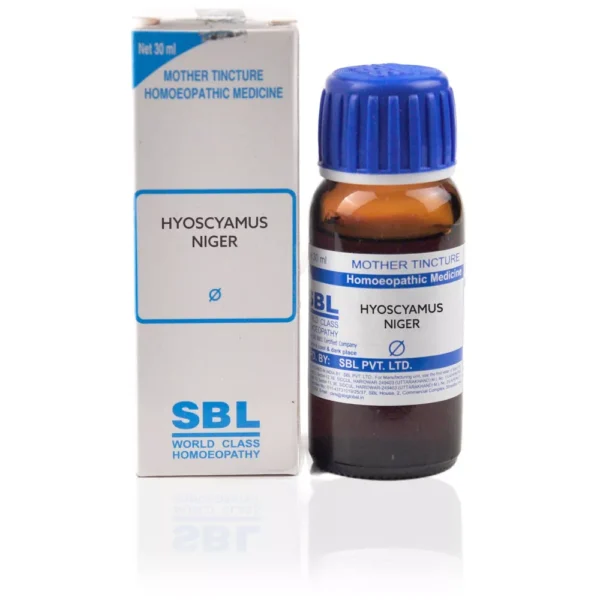 SBL Hyoscyamus Niger Mother Tincture Q 30ml – Natural Support for Nervous Disorders, Insomnia, Delirium, Restlessness, Dry Cough & Behavioural Disturbances
