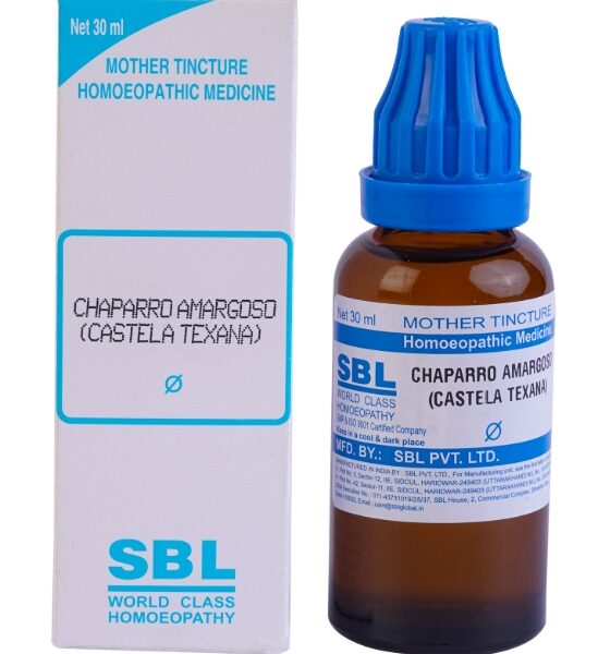 SBL Chaparro Amargoso (Castela Texana) Mother Tincture Q 30ml – For Amoebic Dysentery, Chronic Diarrhoea, IBS, Intestinal Infections, Ulcerative Colitis, Liver Disorders & Digestive Weakness