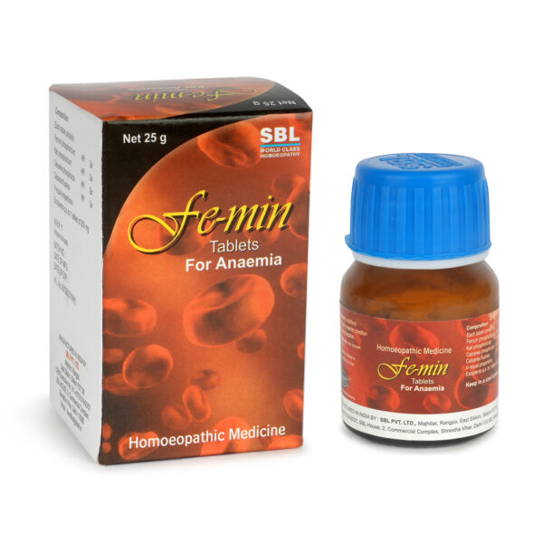 SBL Fe-Min Tablets 25g – Homeopathic Iron Tonic for Anaemia, Low Haemoglobin, Weakness, Fatigue, Dizziness & Women’s Iron Deficiency Support