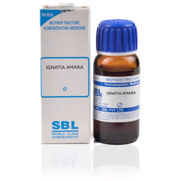 SBL Ignatia Amara Mother Tincture Q 30ml – Natural Homeopathic Remedy for Grief, Depression, Anxiety, Mood Swings, Headaches, Insomnia & Emotional Stress