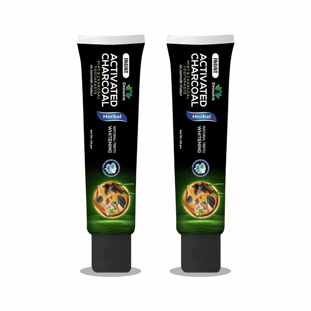 Ayurvedic Activated Charcoal Toothpaste for Teeth Whitening
