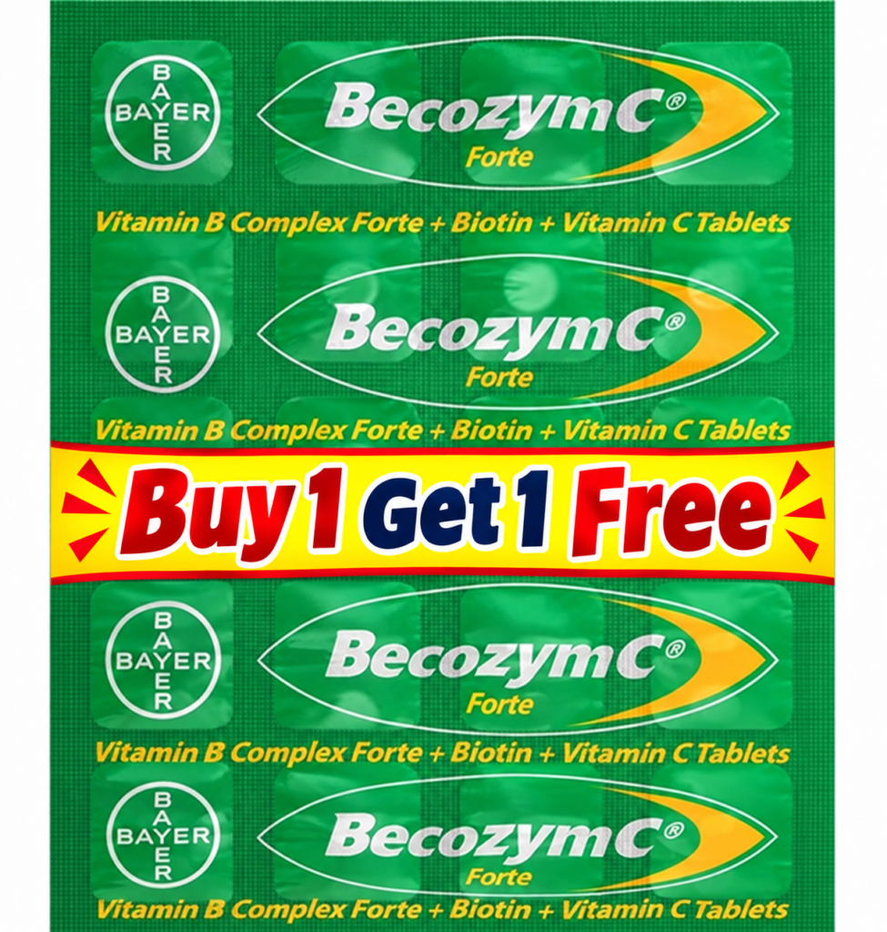 Becozym C Forte B Complex with Vitamin C and Biotin