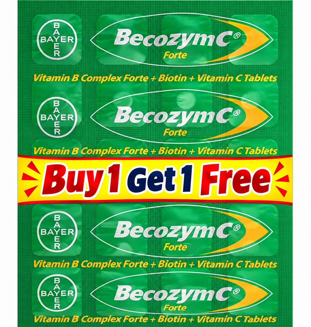 Becozym C Forte B Complex with Vitamin C and Biotin Becozym C Forte B Complex with Vitamin C and Biotin