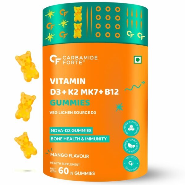 Carbamide Forte Vitamin D3 K2 B12 Gummies